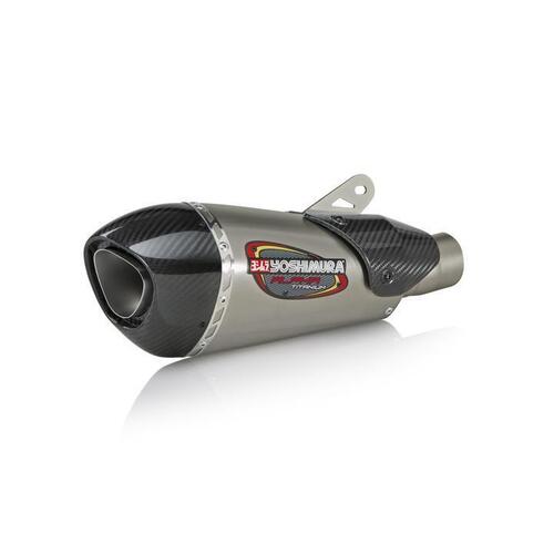 Yoshimura Suzuki GSX-R1000 12-16 Alpha T Slip-On Titanium Exhaust, w/ Titanium Muffler