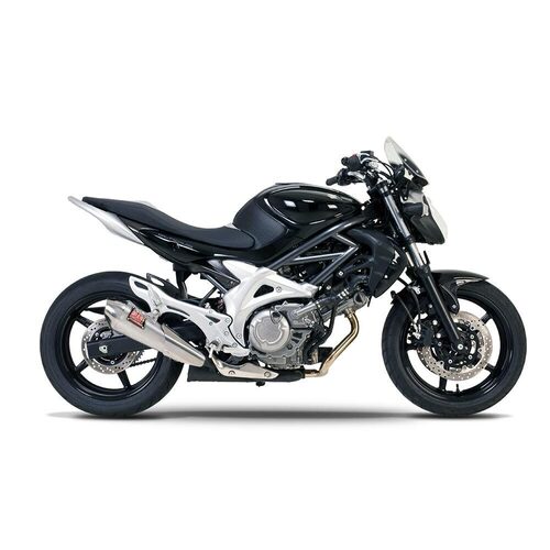 Yoshimura Suzuki Gladius SFV650 09-10 R55 Stainless Slip-On Exhaust, w/ Stainless Steel Muffler SS Tip