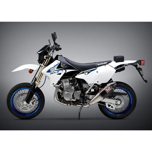 Yoshimura Suzuki DR-Z400S/SM 00-20 RS-4 Stainless Full Exhaust, w/ Carbon Fiber Mufflers