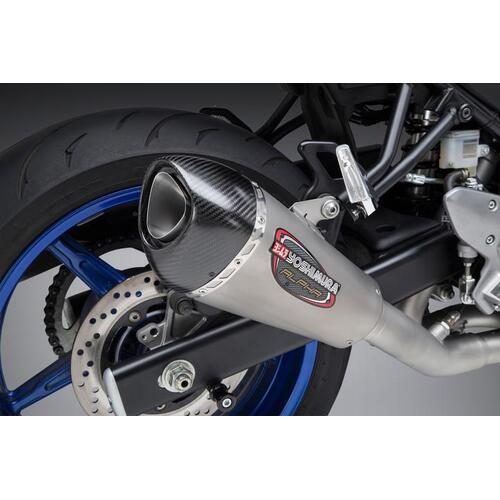 Yoshimura Suzuki SV650 17-20/Suzuki SV650X 19-20 Race Alpha T Stainless Full Exhaust, w/ Stainless Muffler