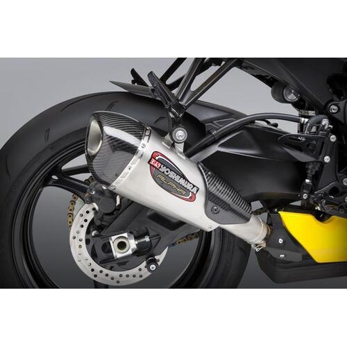 Yoshimura Suzuki GSX-R600/750 11-20 Alpha T Stainless Slip-On Exhaust, w/ Stainless Muffler