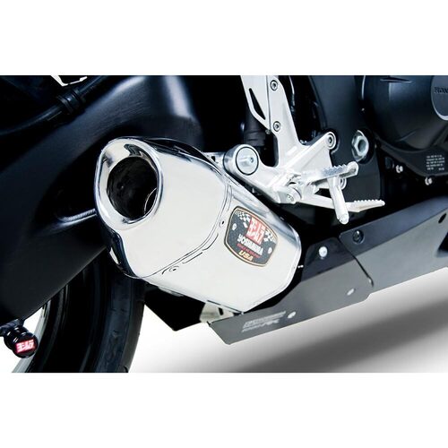 Yoshimura Honda CBR 1000RR/ABS 08-11 R-77 Stainless Slip-On Exhaust, w/ Stainless Muffler w/ CAT