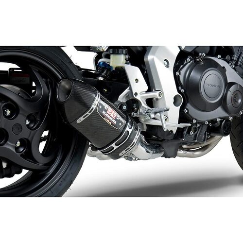 Yoshimura Honda CB1000R 11-16 Race R-77 Stainless 3/4 Exhaust, w/ Carbon Fiber Muffler