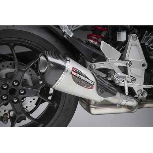 Yoshimura Honda CB1000R 18-19 Alpha T Stainless Slip-On Exhaust, w/ Stainless Muffler