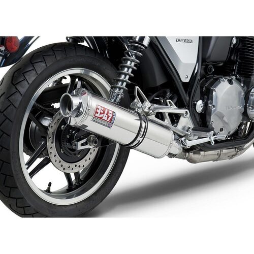 Yoshimura Honda CB1100 13 RS-3 Stainless Slip-On Exhaust, w/ Stainless Muffler