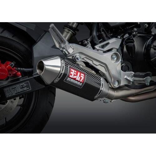 Yoshimura Honda Grom 17-20 Race Mini RS-2 STAINLESS FULL EXHAUST, w/ Carbon Fiber Muffler