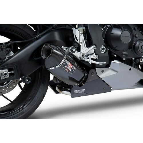 Yoshimura Honda CBR 1000RR/ABS 12-13 Race R-77 Stainless Slip-On Exhaust, w/ Carbon Fiber Muffler