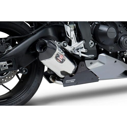 Yoshimura Honda CBR 1000RR/ABS 12-13 Race R-77 Stainless Slip-On Exhaust, w/ Stainless Muffler