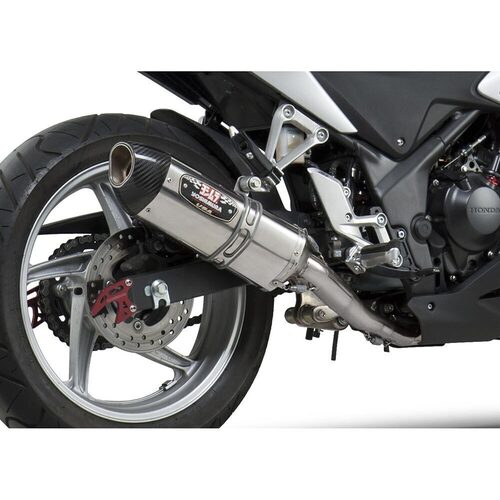 Yoshimura Honda CBR250R 11-13 Race R-77 Stainless Full Exhaust, w/ Stainless Muffler