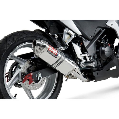 Yoshimura Honda CBR250R 11-13 Race TRC Stainless Slip-On Exhaust, w/ Stainless Muffler