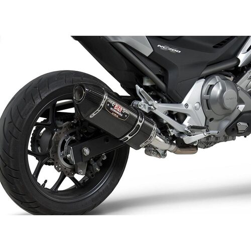 Yoshimura Honda NC700X 12-15 R-77 Stainless Slip-On Exhaust, w/ Carbon Fiber Muffler