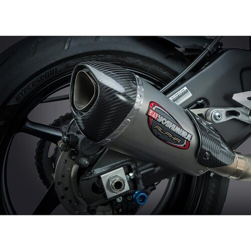 Yoshimura Yamaha FZ-10 17/MT-10 18-20 Alpha T Stainless Slip-On Exhaust, w/ Stainless Muffler