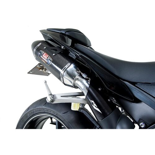 Yoshimura Yamaha YZF-R1 09-14 R-77 Stainless Slip-On Exhaust, w/ Carbon Fiber Mufflers