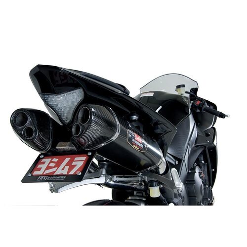 Yoshimura Yamaha YZF-R1 09-14 TRC-D Stainless Slip-On Exhaust, w/ Carbon Fiber Mufflers