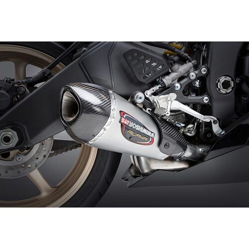 Yoshimura Yamaha YZR-R6V 06-20 Alpha T Stainless Slip-On Exhaust, w/ Stainless Muffler