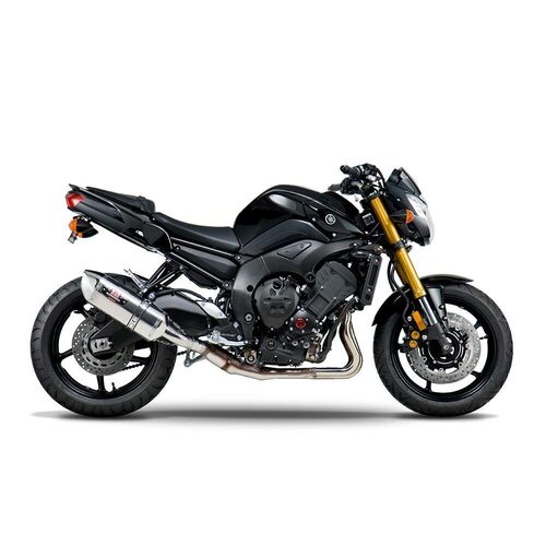 Yoshimura Yamaha FZ8 2011 R77 Stainless Slip-On Exhaust, w/ Stainless Steel Muffler SS Tip