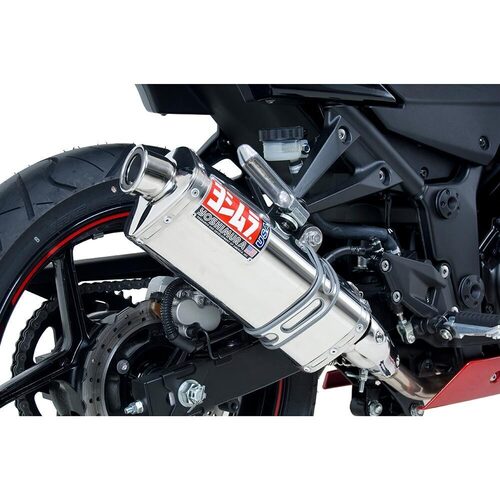 Yoshimura Kawasaki Ninja 250R 08-12 Race TRS Stainless Slip-On Exhaust, w/ Stainless Muffler