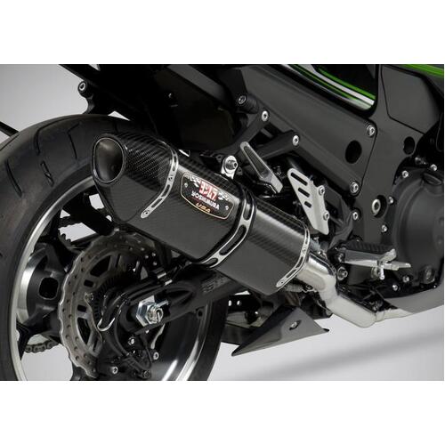 Yoshimura Kawasaki Ninja Kawasaki Ninja ZX-14R/ABS 12-21 Race R-77 Stainless Full Exhaust, w/ Carbon Fiber Muffler