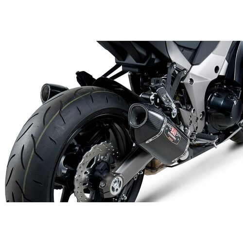 Yoshimura Kawasaki Ninja 1000 11-13 R-77 Stainless Slip-On Exhaust, w/ Carbon Fiber Mufflers