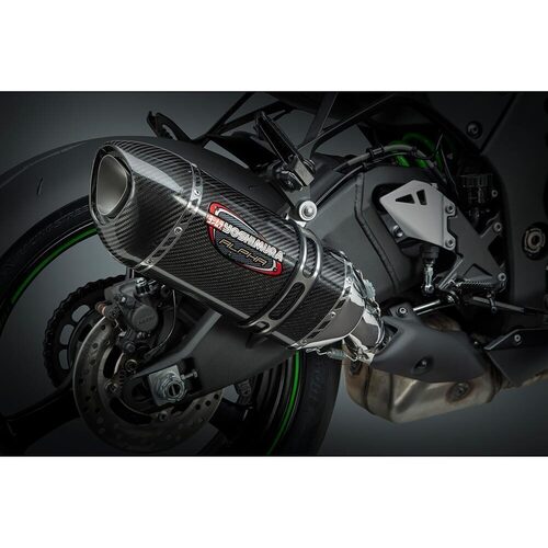 Yoshimura Kawasaki Ninja ZX-10R/RR 12-20 Alpha Stainless Slip-On Exhaust, w/ Carbon Fiber Muffler