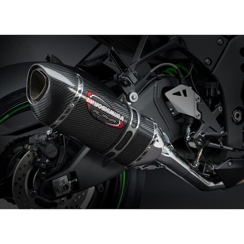 Yoshimura Kawasaki Ninja ZX-10R/RR 16-20 Race Alpha Stainless 3/4 Exhaust, w/ Carbon Fiber Muffler