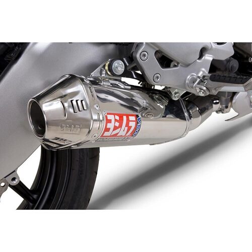 Yoshimura Kawasaki Versys 650 2008-13 TRC Stainless Slip-On Exhaust, w/ Stainless Steel SS Tip