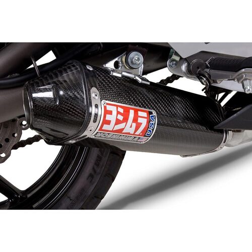 Yoshimura Kawasaki Ninja 650R 09-11/ER-6N 09 TRC Stainless Slip-On Exhaust, w/ Carbon Fiber Muffler CF Tip