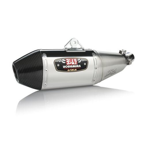 Yoshimura Kawasaki Ninja ZX-6R 09-12 RS-4 Stainless Slip-On Exhaust, w/ Stainless Muffler