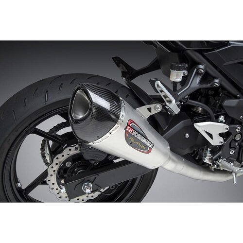 Yoshimura Kawasaki Ninja 400 18-21/Z400 Race Alpha T Stainless Full Exhaust, w/ Stainless Muffler