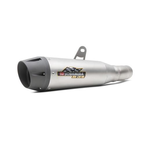 Yoshimura Kawasaki Z900RS 18-20 R-34 Stainless Slip-On Exhaust, w/ Stainless Muffler