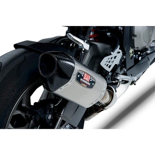 Yoshimura BMW S 1000 RR 10-11 R77 Slip-On Titanium Exhaust, w/ Titanium Muffler / CF Tip