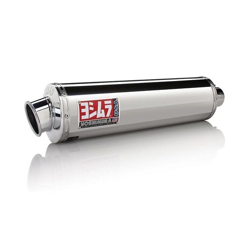 Yoshimura Suzuki DR-Z400S/SM 00-20 RS-3 Stainless Slip-On Exhaust, w/ Stainless Muffler