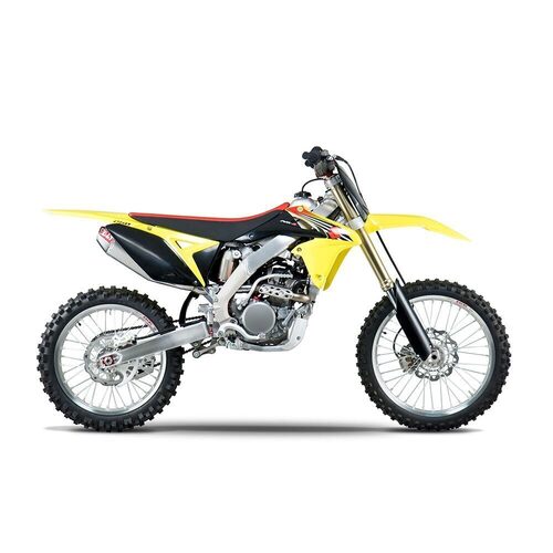 Yoshimura Suzuki RM-Z250 10-18 RS-4 Stainless Slip-On Exhaust, w/ Aluminum Muffler