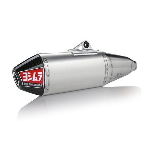 Yoshimura Suzuki RM-Z250 19-20 RS-4 Stainless Slip-On Exhaust, w/ Aluminum Muffler