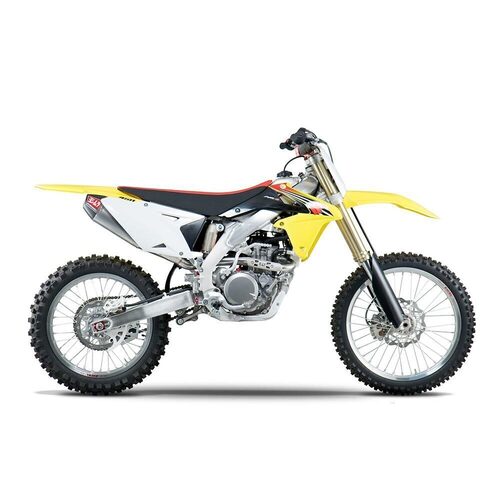 Yoshimura Suzuki RM-Z450 08-17/Suzuki RMX450Z 10-11 RS-4 Stainless Full Exhaust, w/ Aluminum Muffler