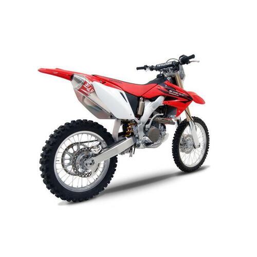 Yoshimura Honda CRF250X 04-17/Honda CRF250R 04-05 RS-2 Stainless Full Exhaust, w/ Aluminum Muffler