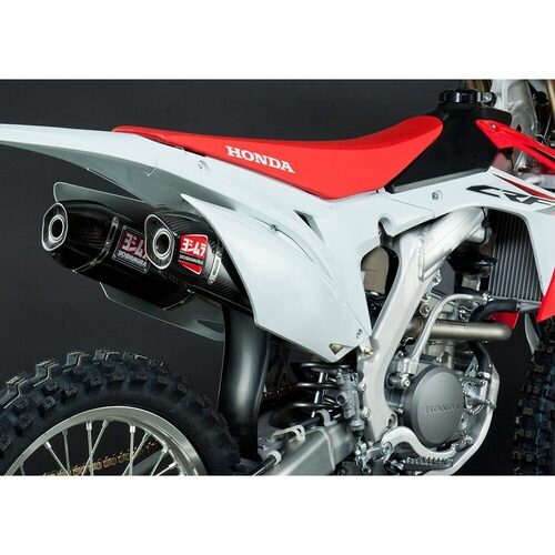 Yoshimura Honda CRF250R 14-17 RS-9 Full System Ti Header / CF Muffler / CF Tip DUAL