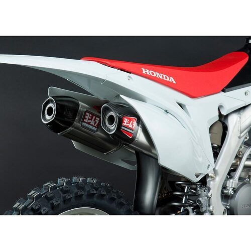 Yoshimura Honda CRF250R 14-17 RS-9 Full System Ti Header / Ti Muffler / CF Tip DUAL