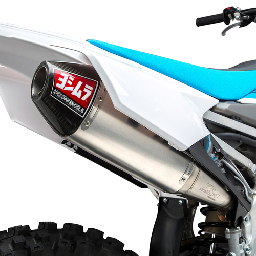 Yoshimura Yamaha YZ250F 14-18/Yamaha YZ250FX/WR250F 15-18 RS-4 Stainless Full Exhaust, w/ Aluminum Muffler