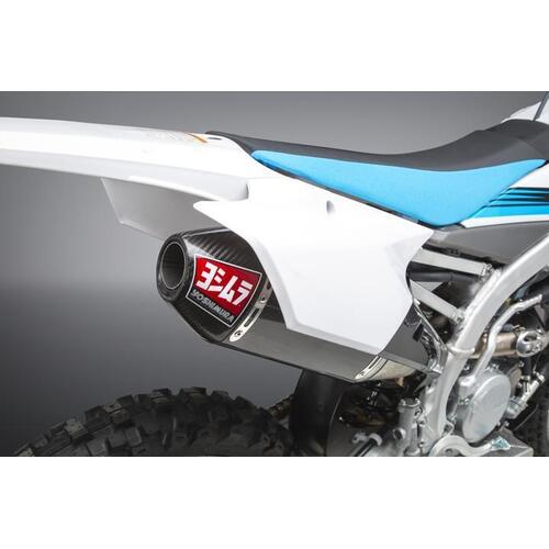 Yoshimura Yamaha YZ250F 14-18/Yamaha YZ250FX/WR250F 15-18 RS-4 Titanium Full Exhaust, w/ Carbon Fiber Muffler