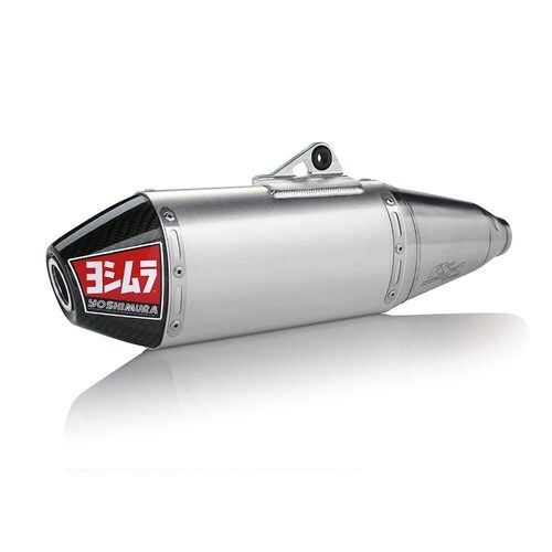 Yoshimura Yamaha YZ250F 14-18/ Yamaha YZ250FX/WR250F 15-18 RS-4 Stainless Slip-On Exhaust, w/ Aluminum Muffler