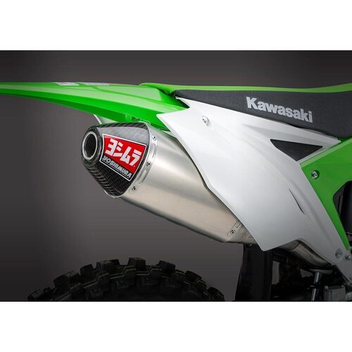 Yoshimura Kawasaki KFX250F 2017-18 RS4 Full System SS Header / Al Muffler / CF Tip