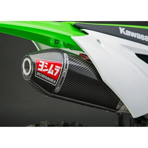 Yoshimura Kawasaki KX450F 16-18 RS4 Full System Ti Header / CF Muffler / CF Tip