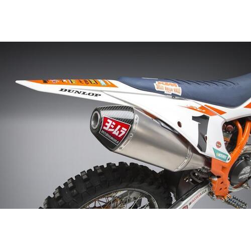 Yoshimura KTM 450SX-F/HUSQ FC450 18-20 RS-4 Titanium Full Exhaust, w/ Titanium Muffler